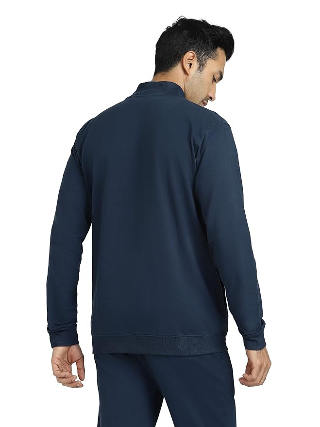 French Terry Cotton Zip-up Jacket
