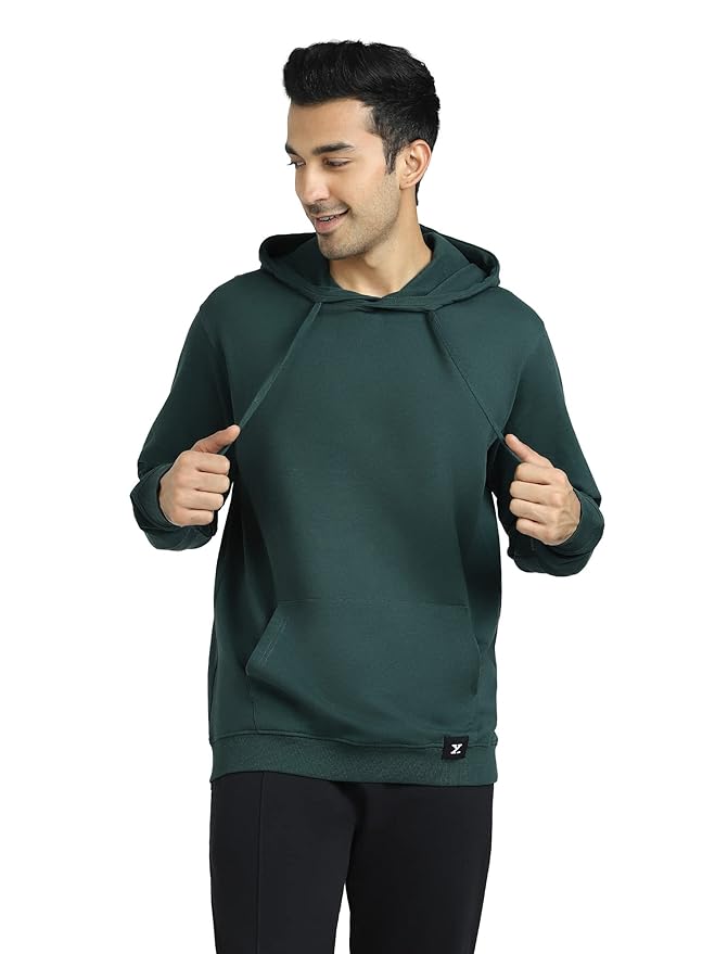 XYXX Men's Cruze French Terry Cotton Relaxed Fit Hoodie
