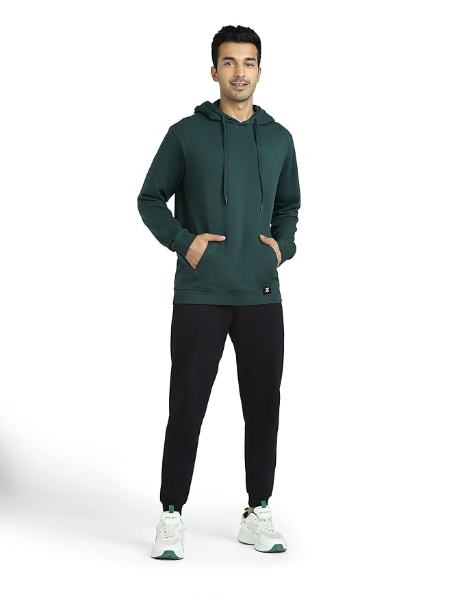 XYXX Men's Cruze French Terry Cotton Relaxed Fit Hoodie