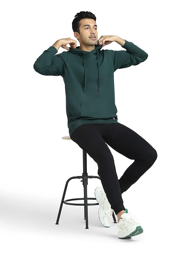 XYXX Men's Cruze French Terry Cotton Relaxed Fit Hoodie