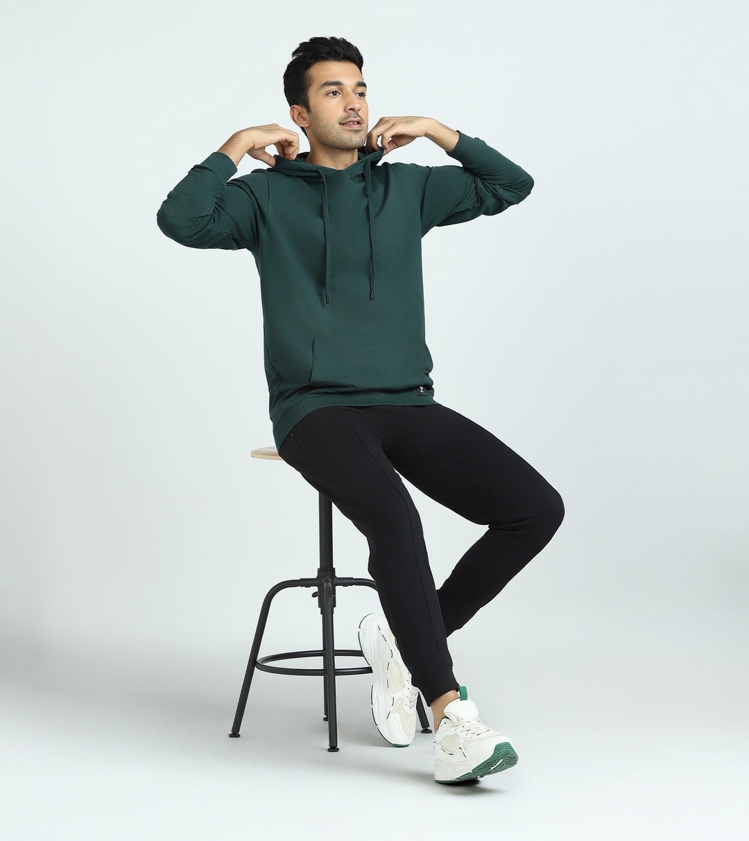 XYXX Men's Cruze French Terry Cotton Relaxed Fit Hoodie